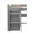 Gerick Twin Loft Bed With Drawer-1293337988