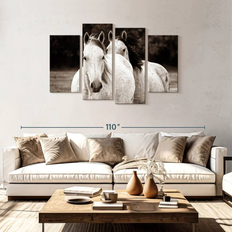 Brampt Two Wild Horse Sepia