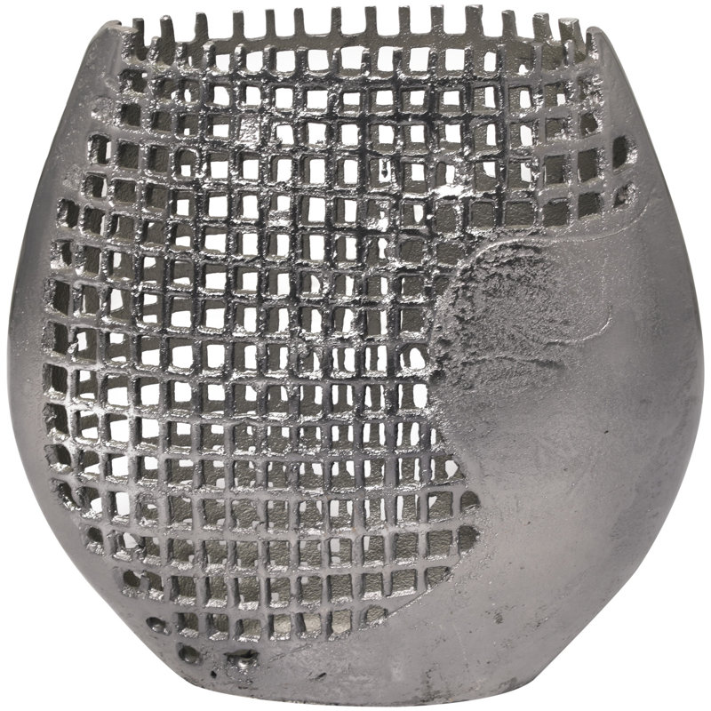 Decole Aluminum Table Vase, 12.4" H x 12.5" W x 4.65" D