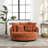 Upholstered Slipcovered Barrel Chair-843196859