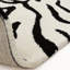 Alaisdair Tiger Animal Print Black/White Rug-1396333462