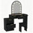 Makeup Vanity with Mirror, Vanity Set,  Stool Included, for Bedroom-940482893