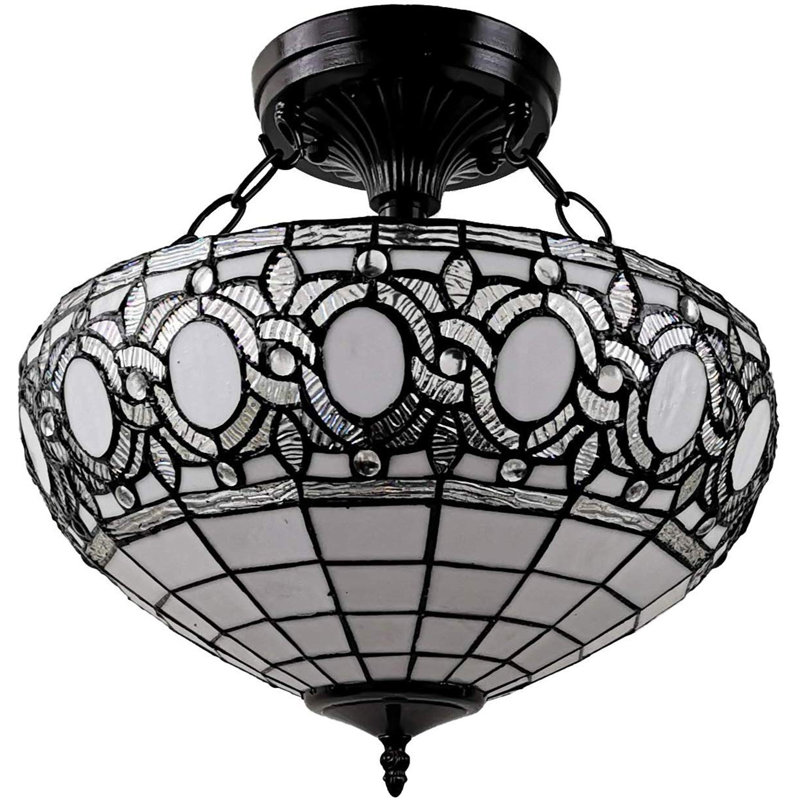Lennie Glass Semi Flush Mount
