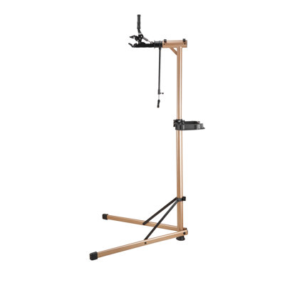 Bike Repair Stand, Max. 110 lb Heavy-duty Bicycle Work Stand with 40.3-59.4 in Adjustable Height & Large Tool Tray, Foldable Ebike Maintenance Rack, Shop Home Mechanics for Mountain Road Bike