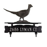 Pheasant 1-Line Lawn Address Sign