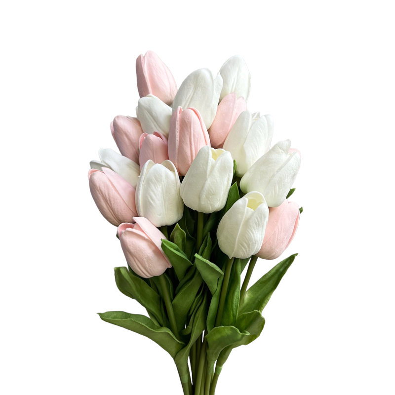 Tulip Arrangement, White/LightPink
