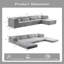 Canapé modulaire convertible modulaire Mahjong - Tissu polaire circulaire adapté aux animaux de compagnie