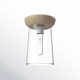 Tabitha Single Light Glass Flush Mount