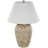 Ilana Ceramic Distressed Antique Style Textured Pot Vase Light Brown Table Lamp-1020625208