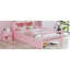 Lit simple taille rose avec coffre-fort et compartiments de rangement-581476751