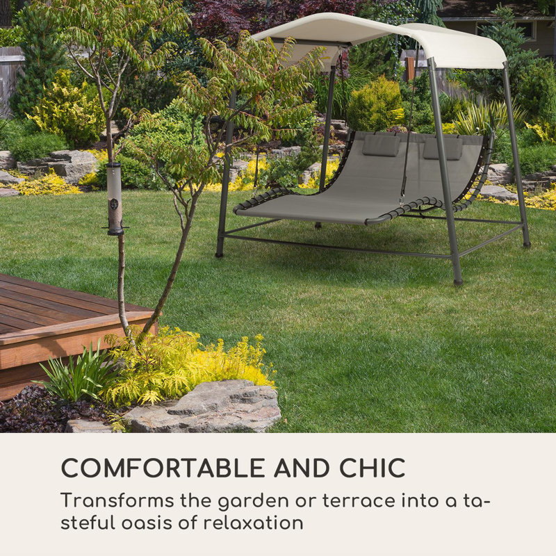 Palermo Lounger Double Swing Chair with Stand