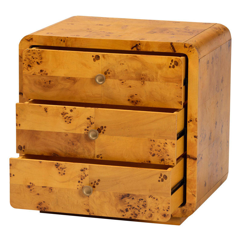 Table de chevet 3 tiroirs Dynell