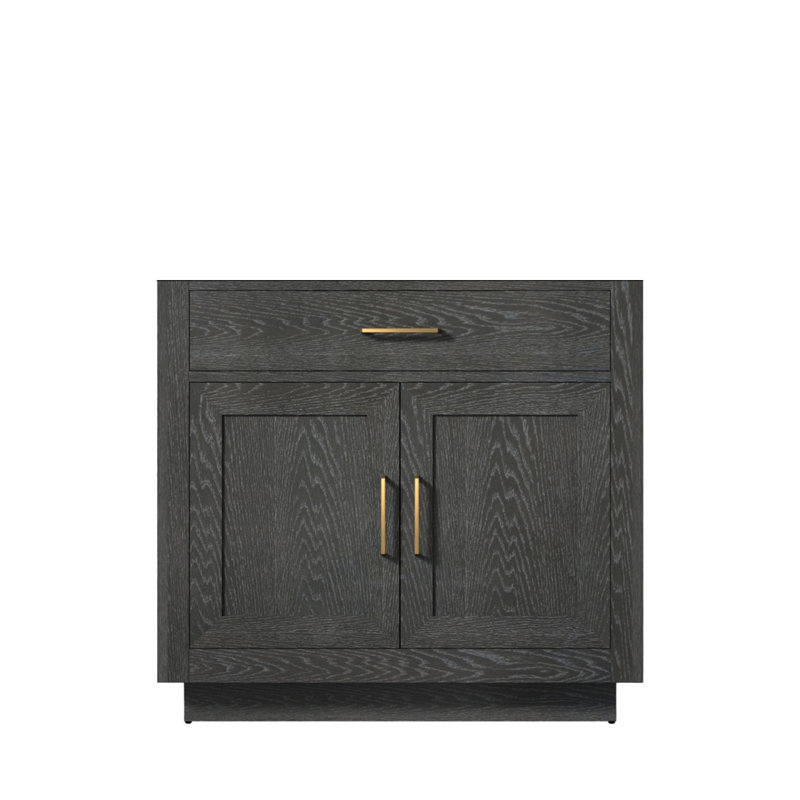 Meuble-lavabo simple en chêne noir 36 po X P 22 po D