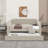 Twin Size Upholstered Daybed With Trundle And USB Charging Design, Velvet Upholstered Daybed Frame