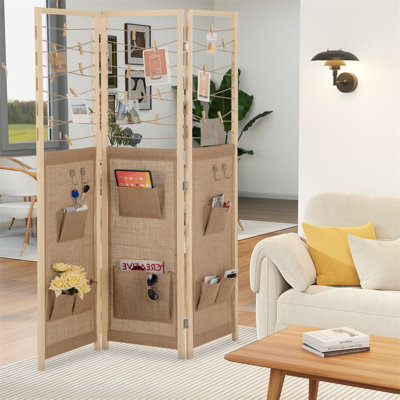 120cm W x 170cm H 3 - Panel Folding Room Divider