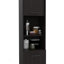 Garde-manger à 2 portes avec 2 espaces de rangement et 2 tablettes ouvertes, parfait pour le rangement et la présentation dans les maisons modernes