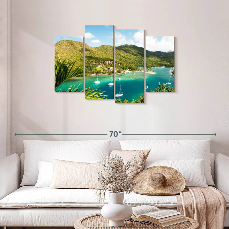 Marigot Bay Saint Lucia, H 27 po x l 43 po