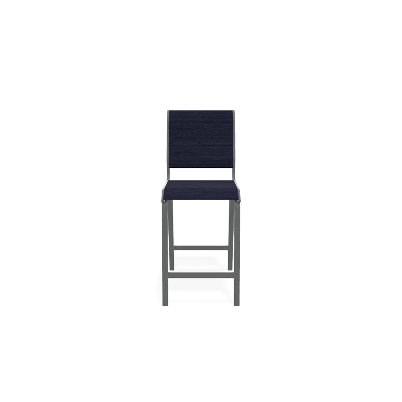 Tabouret de bar 26 po Holna, Graphite texturé, Indigo Collect