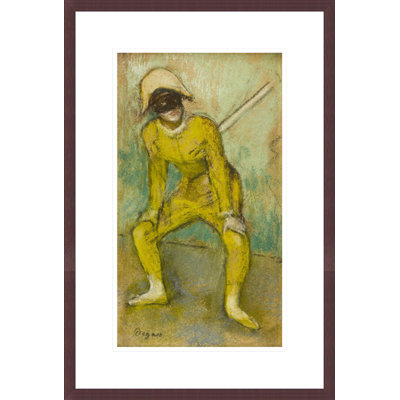 «The Yellow Harlequin» par Edgar Degas, impression giclée encadrée