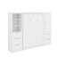 Grand lit escamotable avec tiroirs et tablettes-381021203