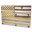 Décoration murale drapeau horizontal en bois américain