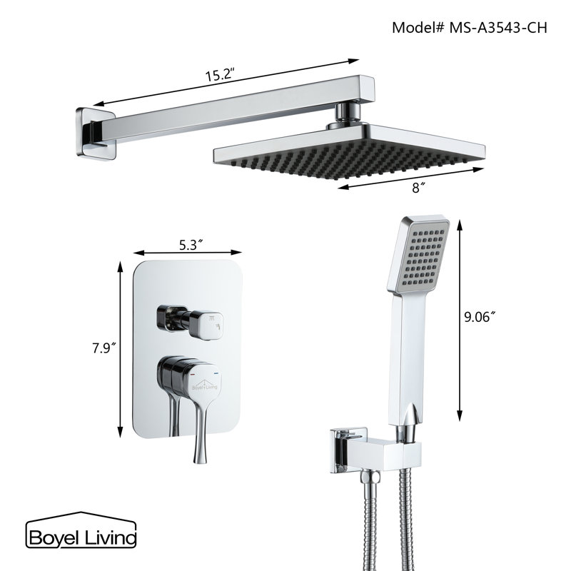 Complete Shower System with Rough-in Valve