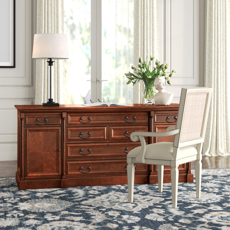 Credenza Desk with Power Outlet