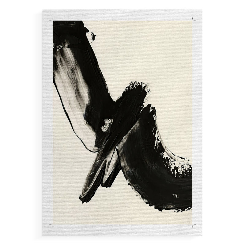 Black Expression I - Impression sur toile seulement - NON-CADRE