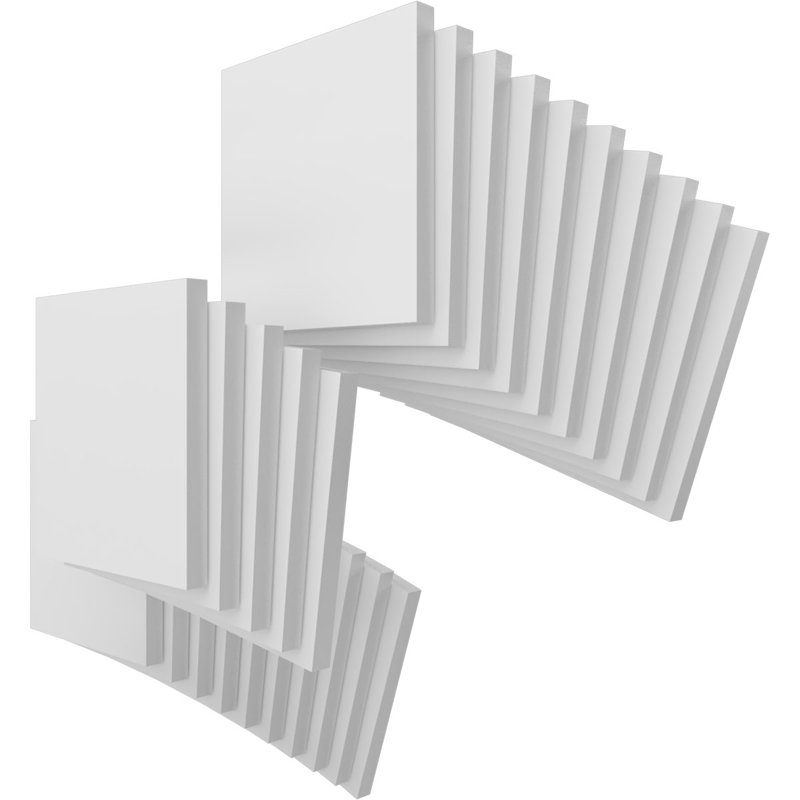 Panneaux de loisirs en PVC, H 7,75 po x l 7,75 po x P 0,63 po