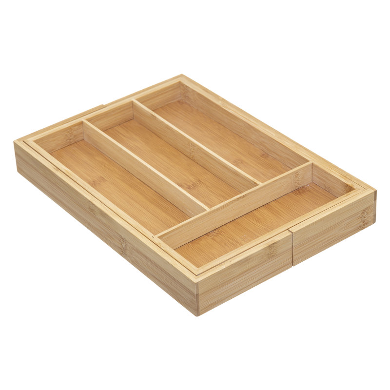 Tidy Expandable Bamboo Cutlery Tray