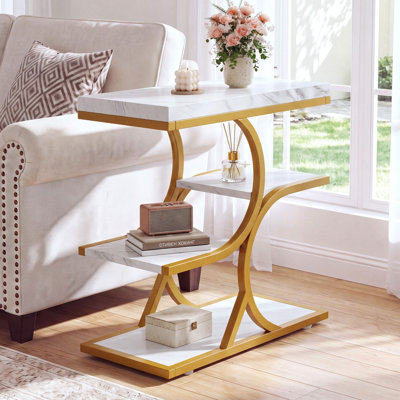 4-Tier Narrow Side Table