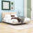 Queen Size Upholstered Platform Bed with Motion Sensor Lighting and Built-In Charging Station-1681848689