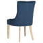 Chaise d'appoint rembourrée en coton clair Cueto