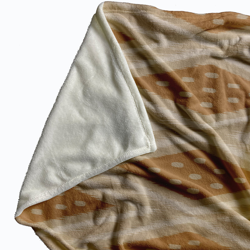 Thane Plain Weave / Muslin Throw Blanket, Brown