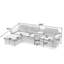 Sectionals with Storage, 108.5 Inch Wood Frame Modern Sofa for Home-1779236508