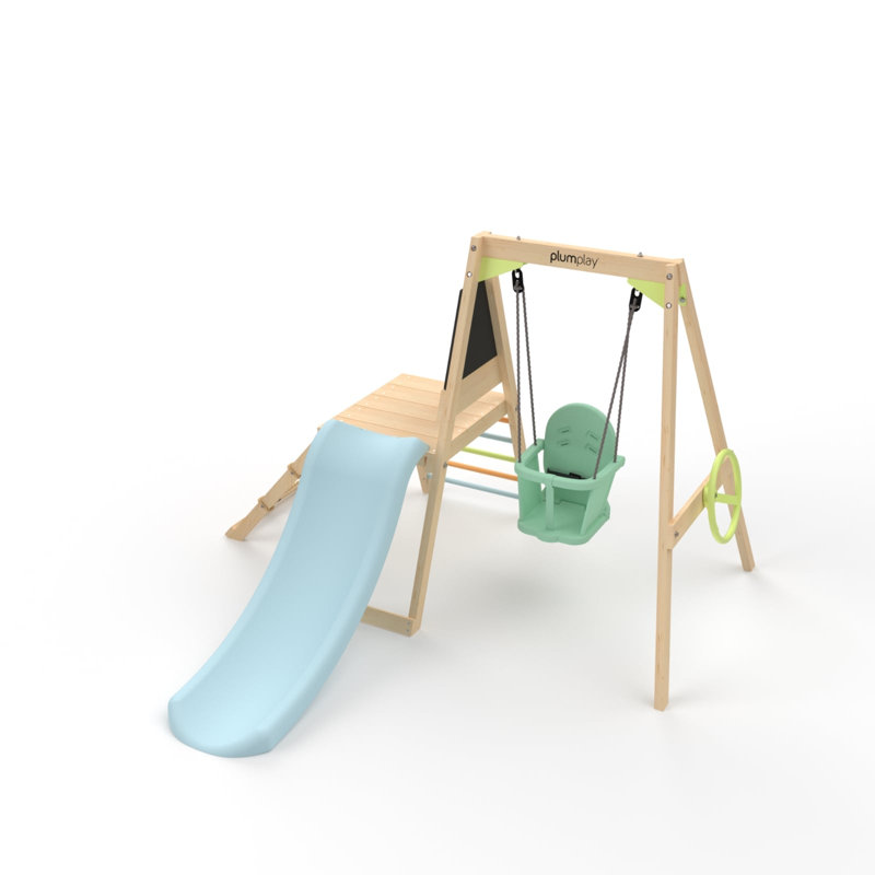 Centre de jeu en bois prune pour enfant