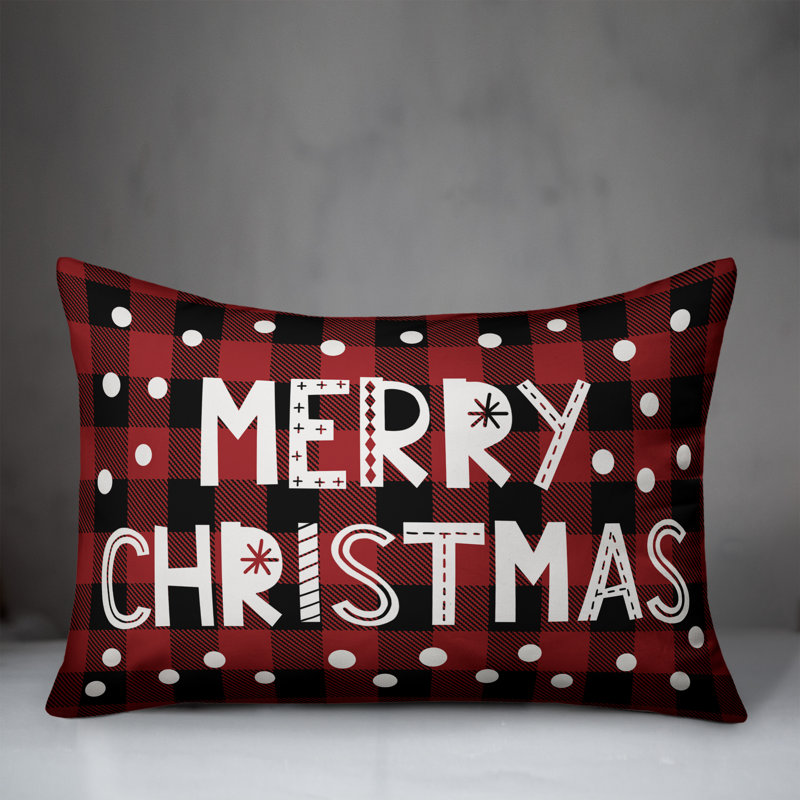  Housse de coussin Merry Christmas, Housse de coussin seulement - sans coussin
