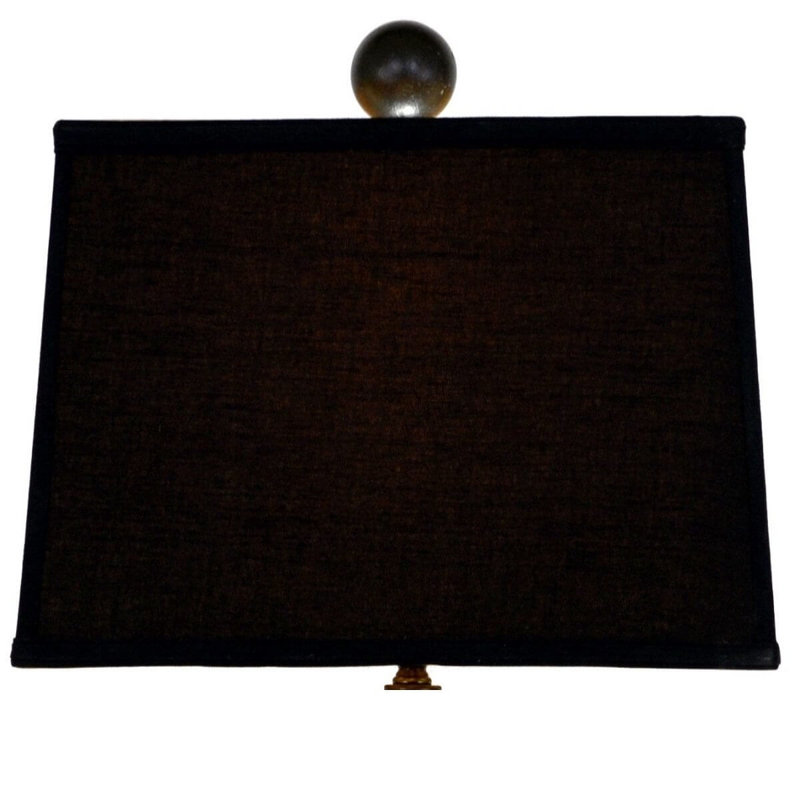 Serena Table Lamp, Cream/Natural, Black