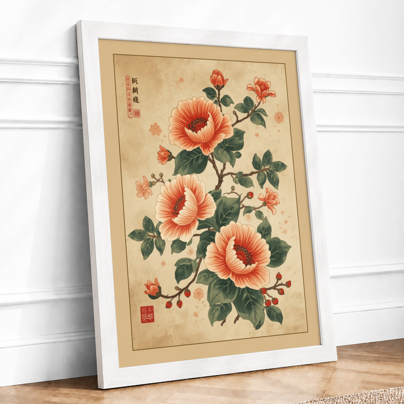 Flowering Plant In Bloom Botanical - Print, A4 - 29.7 x 21.0 cm, White