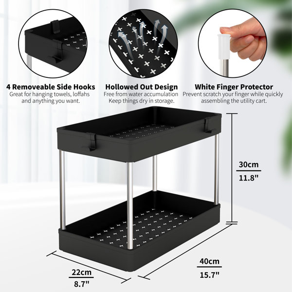 Meldevo Plastic Under Sink Organizer & Reviews