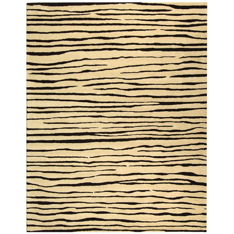 Tapis en laine touffeté à la main Nonia, Rectangle 8 pi 3 po x 11 pi