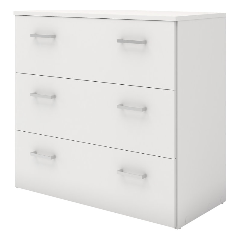 Orval 74.1cm W 3 - Drawer Chest of Drawers, White