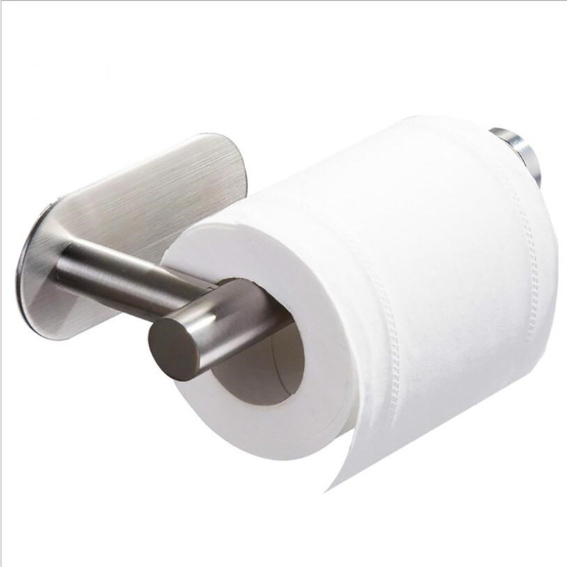 Wall Mounted Toilet Paper Holder, Silver