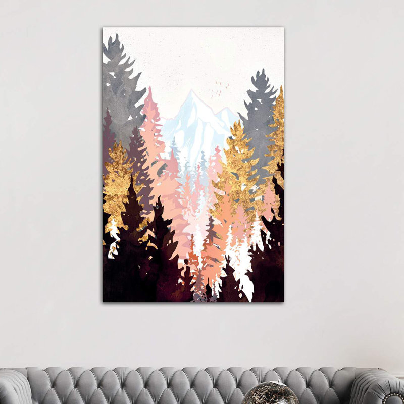 « wine forest » par spacefrog designs-print, H 40 po x l 26 po x P 1,5 po, Toile tendue