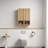 2-piece Bathroom Floating Side Cabinet Set with double doors