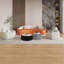 Cylindrical Sintered Stone Top PU Leather Coffee Table for Living Room No Assembly Needed-129385277-129385279