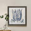Indigo floral sur lin VI - reproduction encadrée de qualité supérieure - prêt à être accroché - impression encadrée sur papier-1607622981-1607652894-1607622980