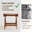 Banc de douche en teck l 18 po Brilliana