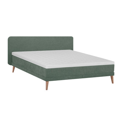 Akinruntan Upholstered Bed with Mattress