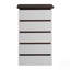 Commode 5 tiroirs pour la chambre à coucher, rangement pour garde-robe moderne, solution de rangement spacieuse et élégante